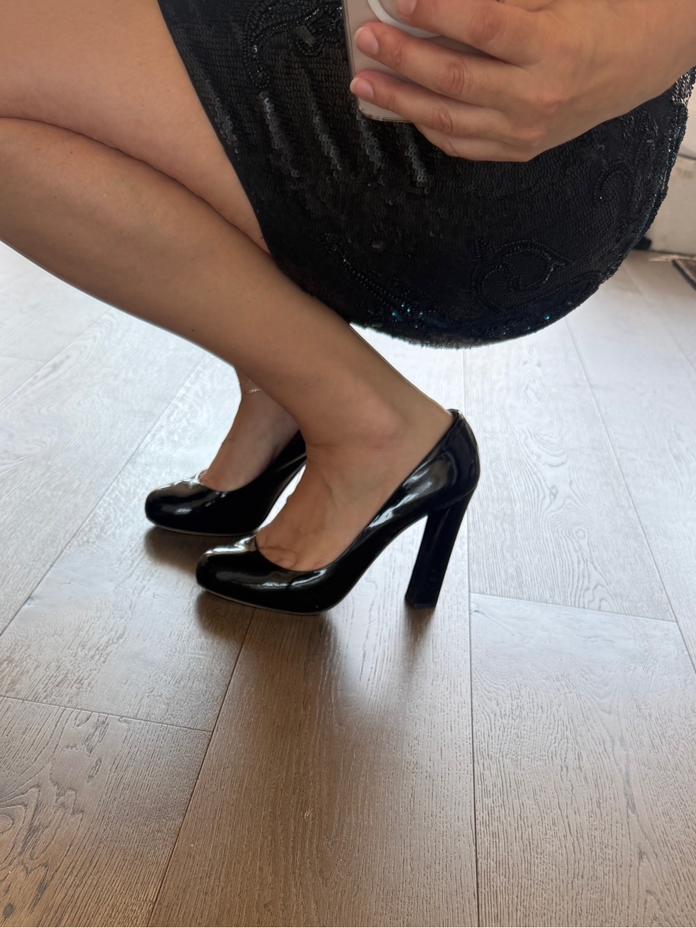 🔑 Miu Miu Glossy Black Heels - Picture 2 of 8